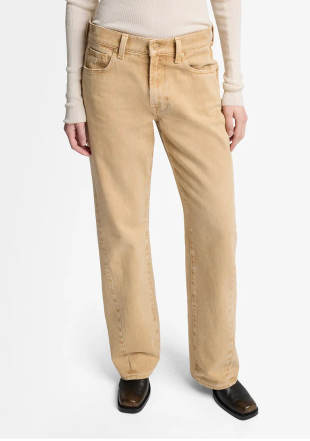 Twisted Tess Trouser in Sand Dune