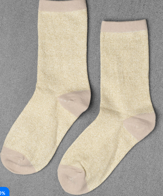 Glitter Socks in Gold