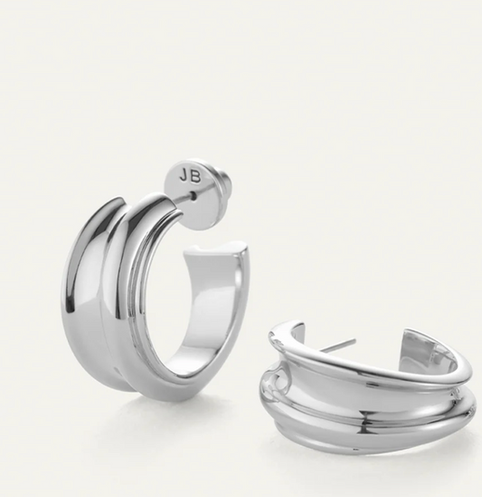 Lennon Hoops - Silver