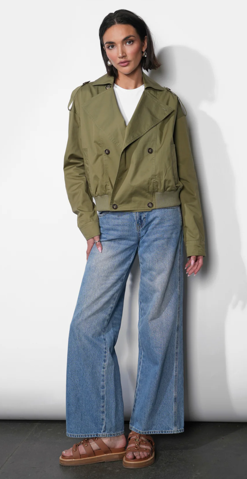 Riley Shortt Trench With Rib Band