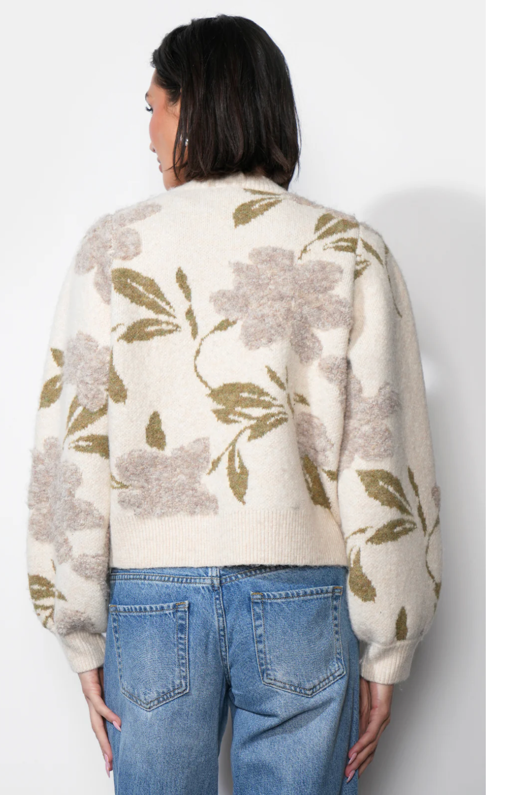 Skylar Cozy Floral Cardigan