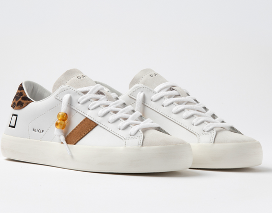 Hill Low Calf Sneaker - White Leopard