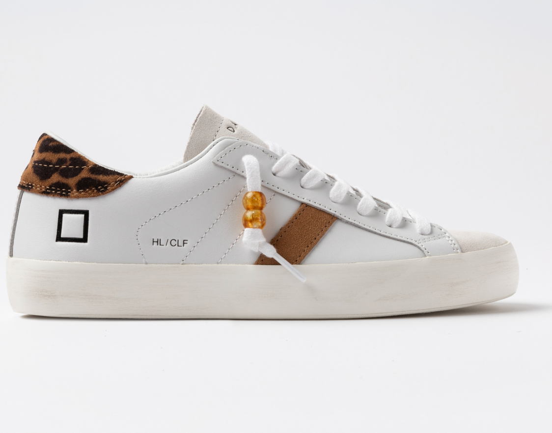 Hill Low Calf Sneaker - White Leopard