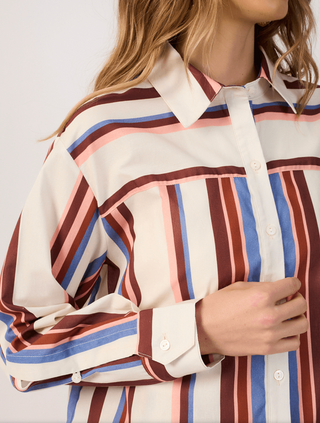 Camisa Ampla Listra Bruma Shirt