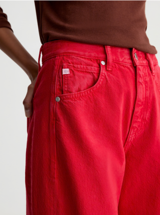Hattie Crop in Recording Red