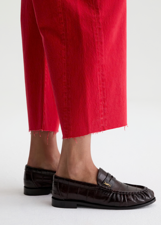 Hattie Crop in Recording Red