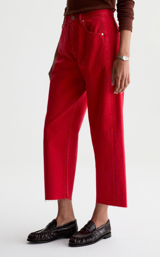Hattie Crop in Recording Red