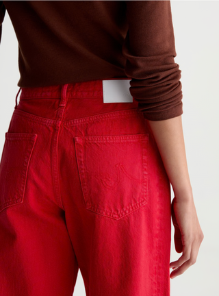 Hattie Crop in Recording Red