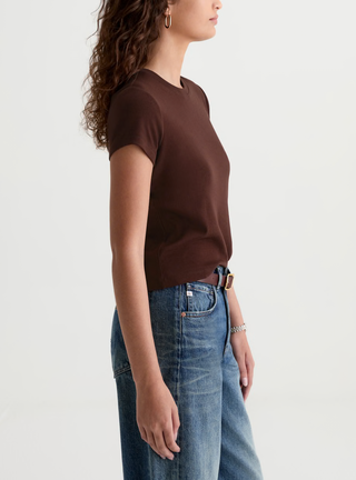 Sadie Crew in Wood Brown