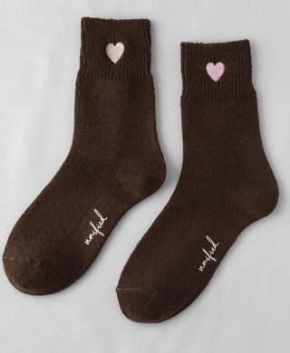Sweetheart Socks-Walnut