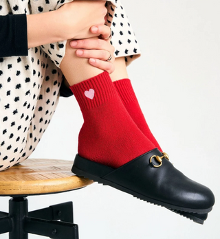 Sweetheart Socks-Cerise