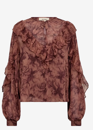 MMRoya Ruffle Rose Blouse