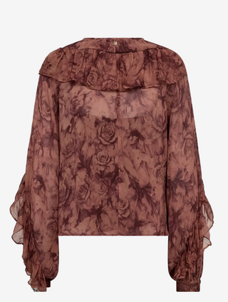 MMRoya Ruffle Rose Blouse