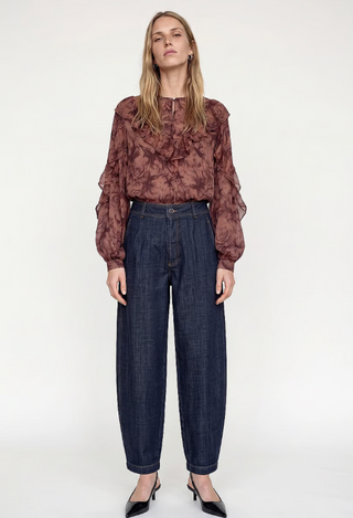 MMRoya Ruffle Rose Blouse