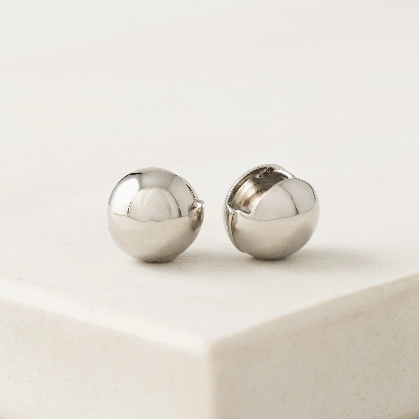 Small Bubble Earrings Silver