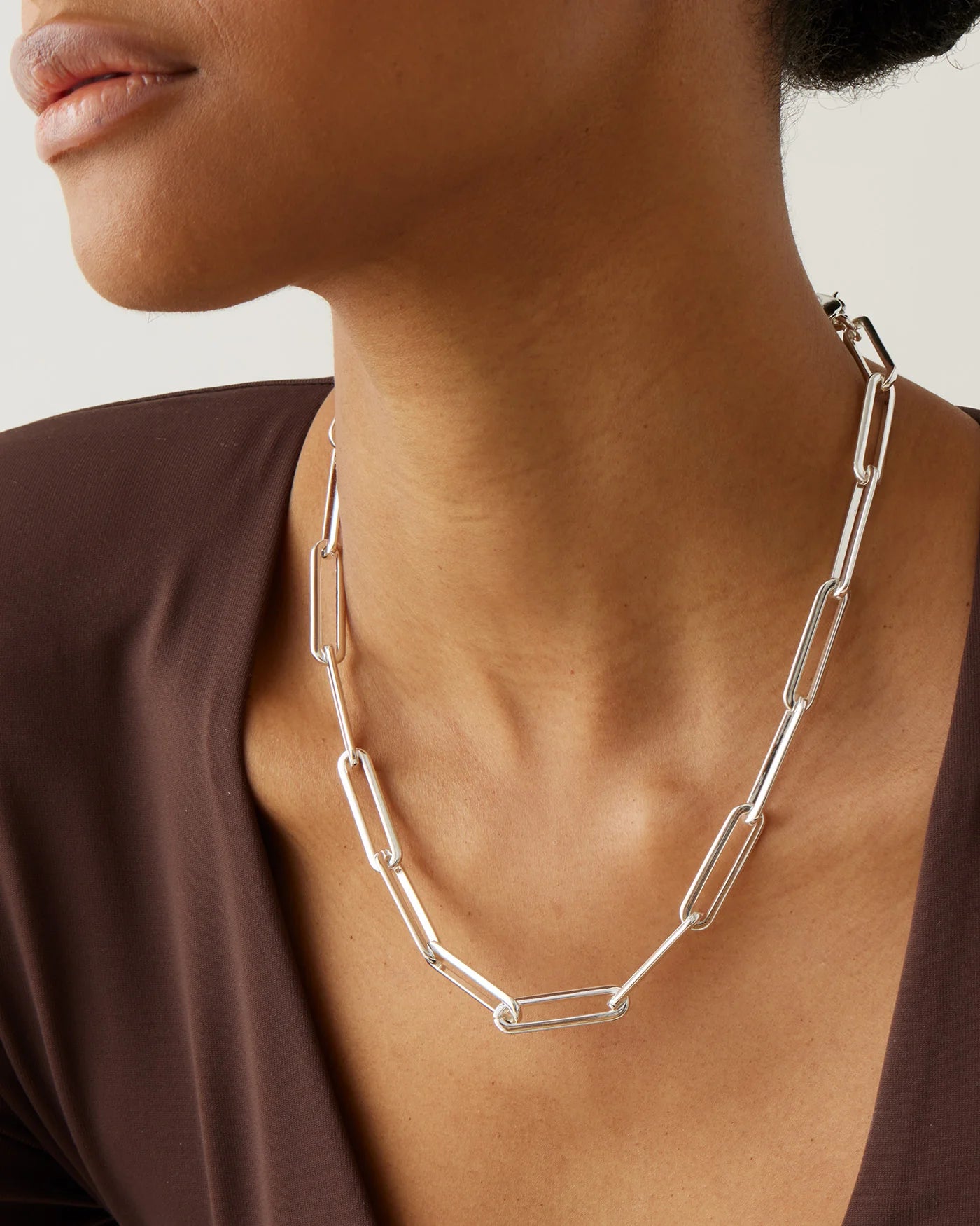 Stevie Chain Necklace Silver