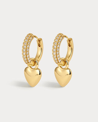 Puffy Heart Huggies - Gold