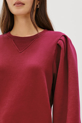 Tiffany Sweatshirt in Merlot