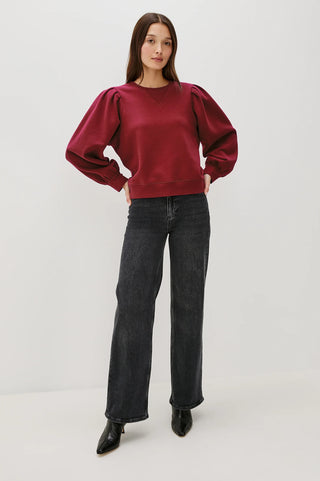 Tiffany Sweatshirt in Merlot