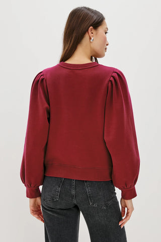 Tiffany Sweatshirt in Merlot