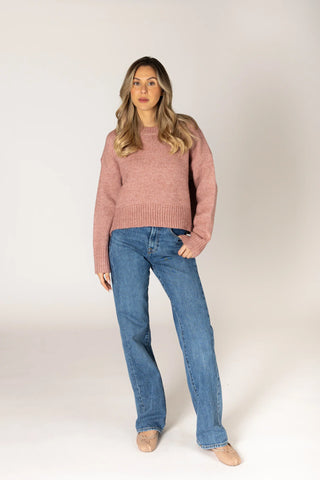 Timmy Crewneck Sweater in Clay
