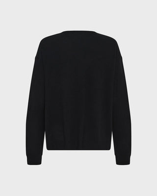 TALLYIW MONIKA V-NECK - BLACK