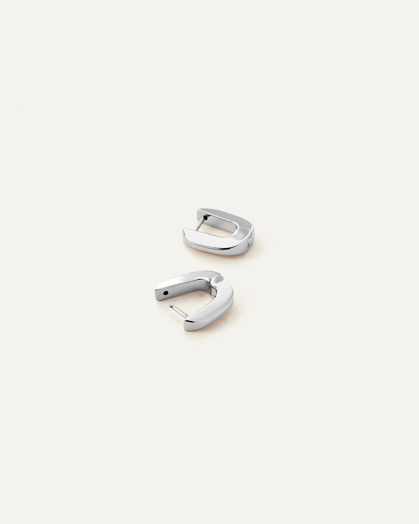 Teeni Toni Huggie Earrings- Silver