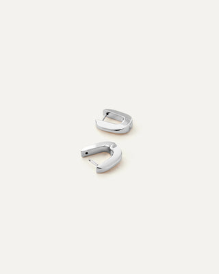 Teeni Toni Huggie Earrings- Silver
