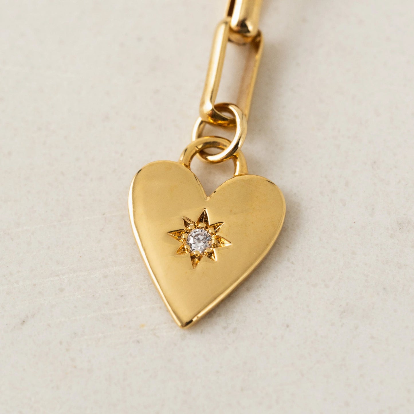 Verona Starburst Heart Necklace