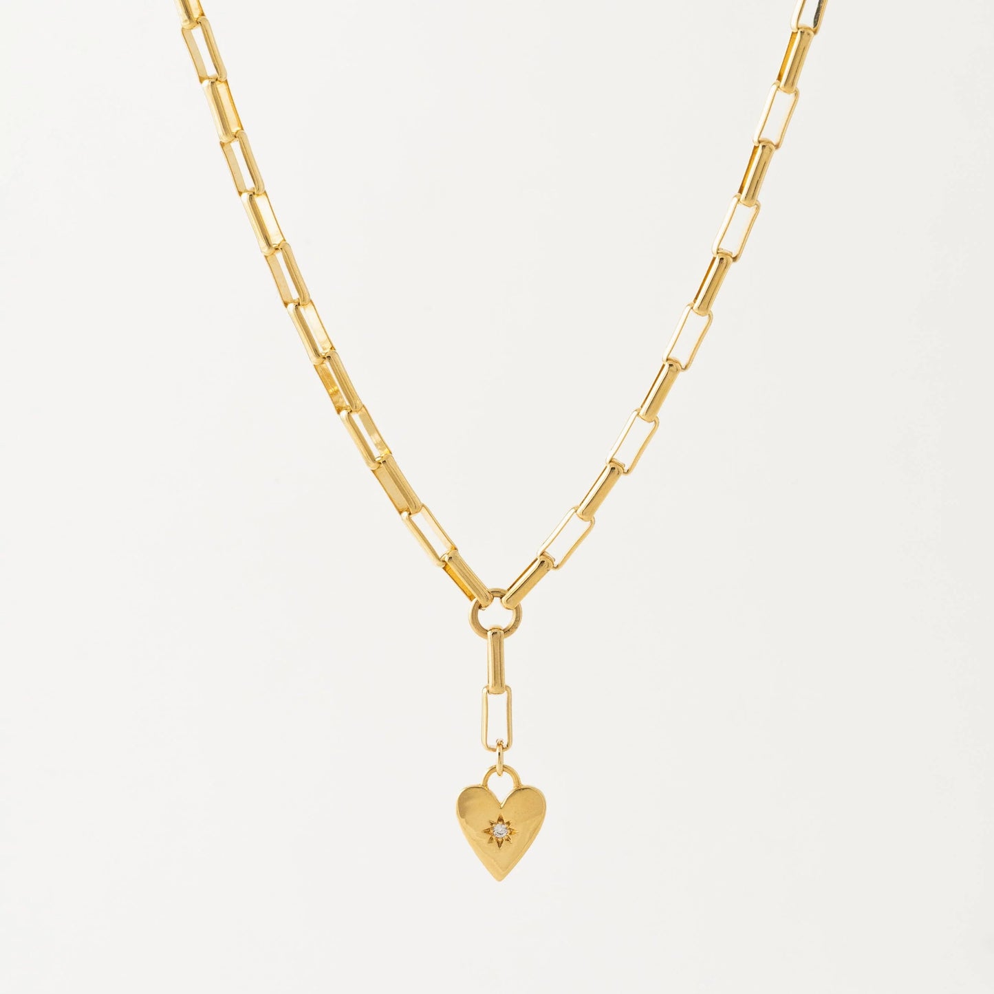 Verona Starburst Heart Necklace