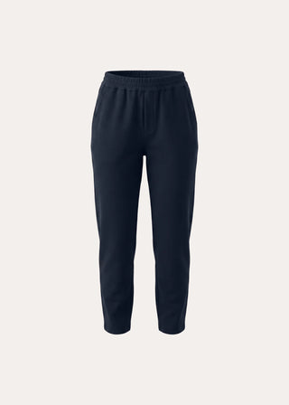 Brushed Pima Cotton Tapered Pant in Dark Navy