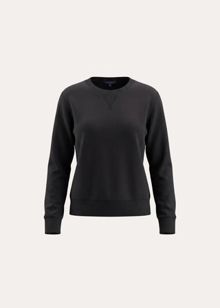 Brushed Pima Cotton Sweatshirt in Molasses