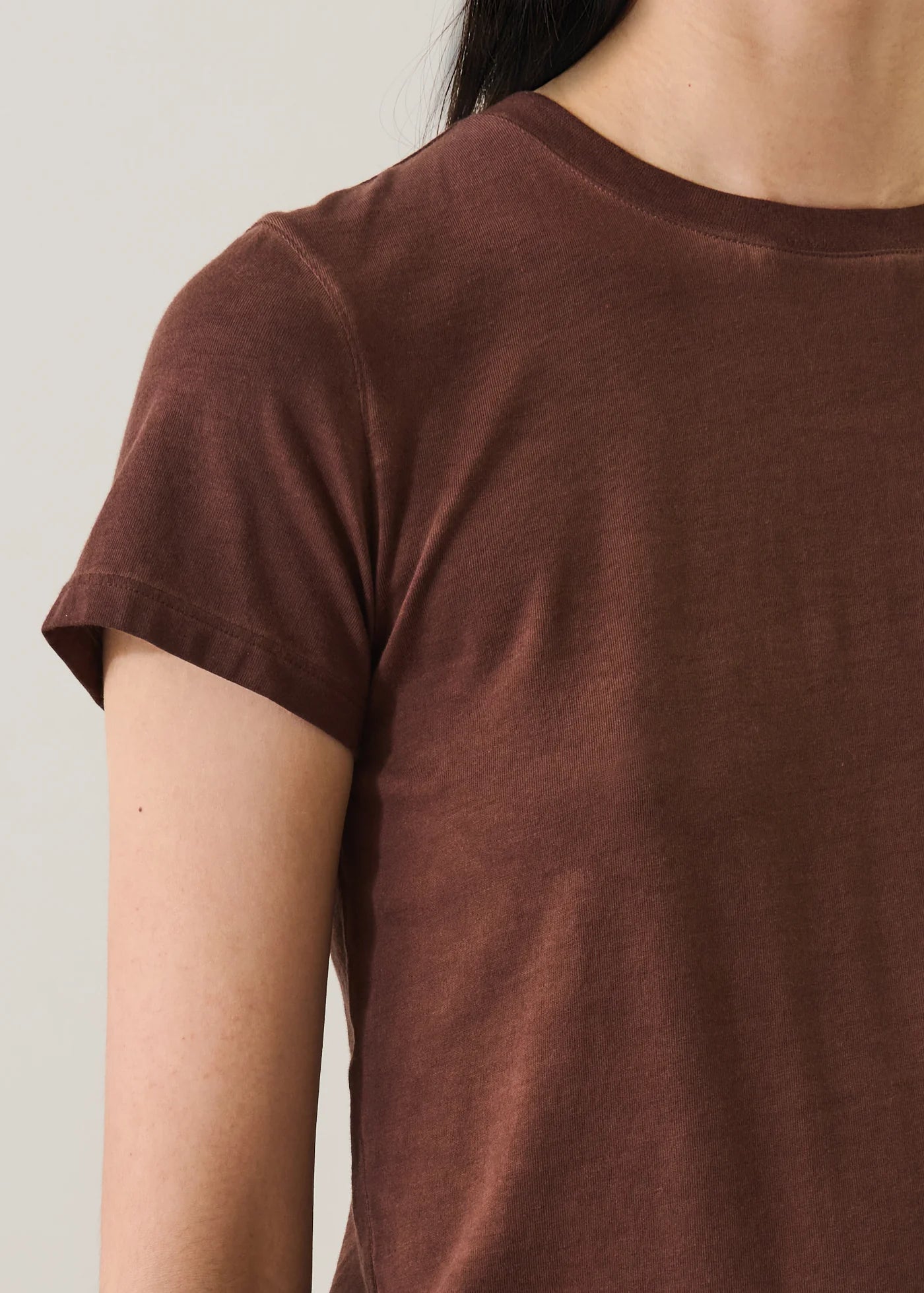 Sublime Reactive Pima Cotton Stretch Tee in Raw Umber