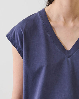 Sublime Reactive Pima Cotton Stretch Dolman V-Neck - Mood Indigo