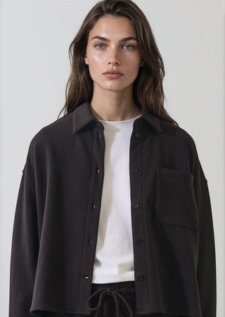 Brushed French Terry Boxy Shirt