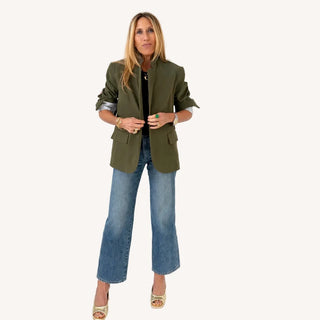 Workday Love Blazer in Army Green