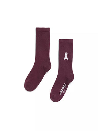 Saamus Bold Socks in Dark Cranberry