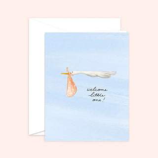 Welcome Little One Greeting Card- New Mom Baby Card