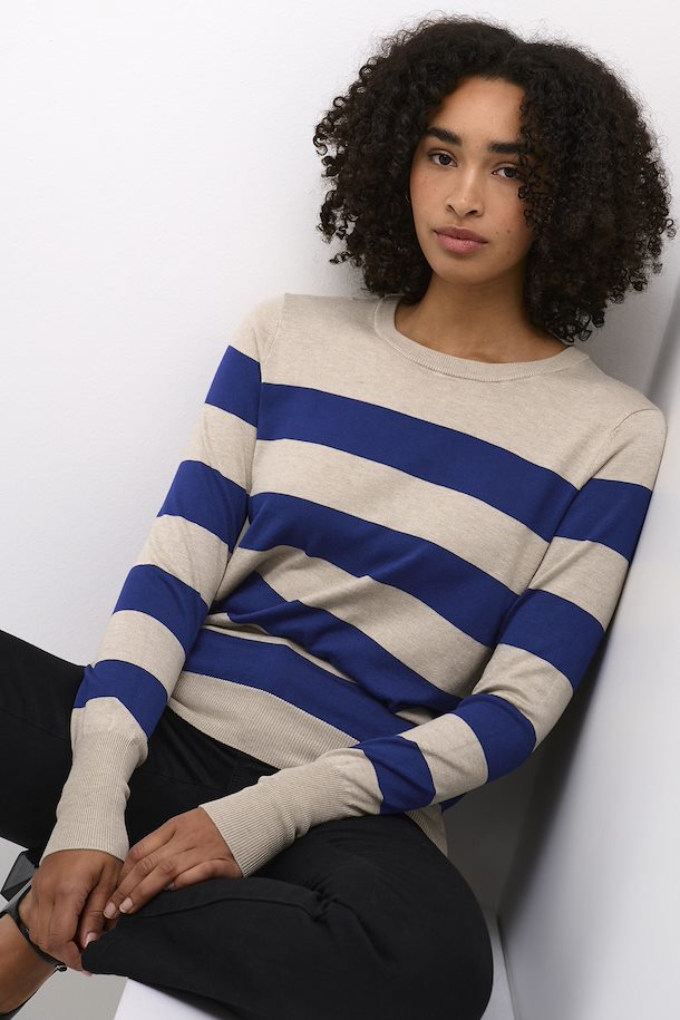 KAlizza Striped Knit Pullover