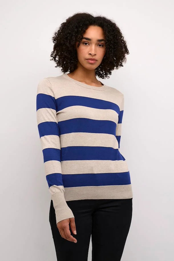 KAlizza Striped Knit Pullover