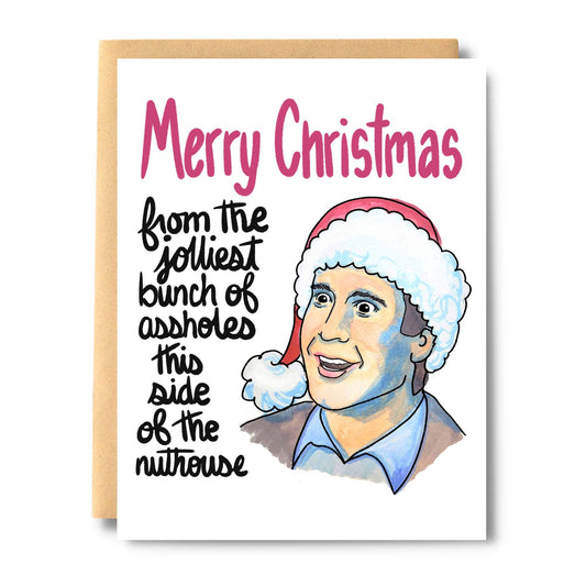 Clark Griswold National Lampoon's Family Christmas Card: With Card Clasp