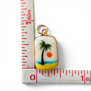 Palm Tree Sunset Charm