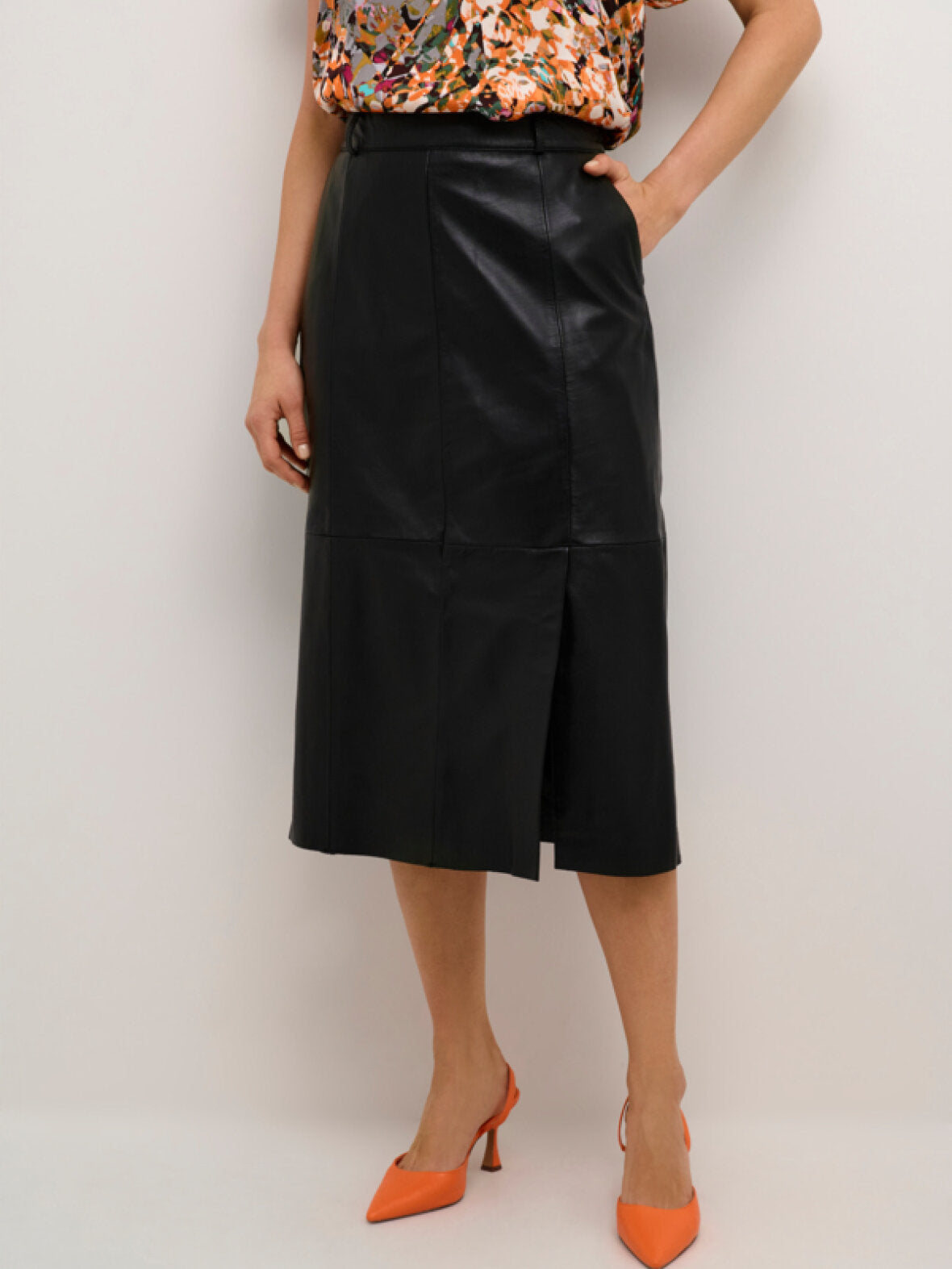 CUbloma Canja Leather Skirt