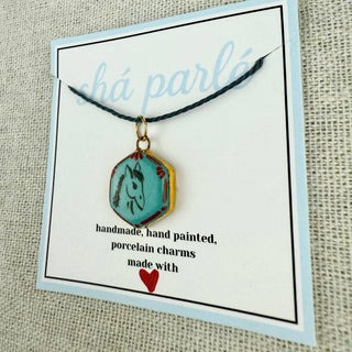 Blue Horse Portrait Charm