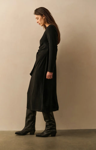 Long Sleeve Dress With Knot