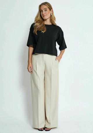 MSGamma Cropped Tee in Black