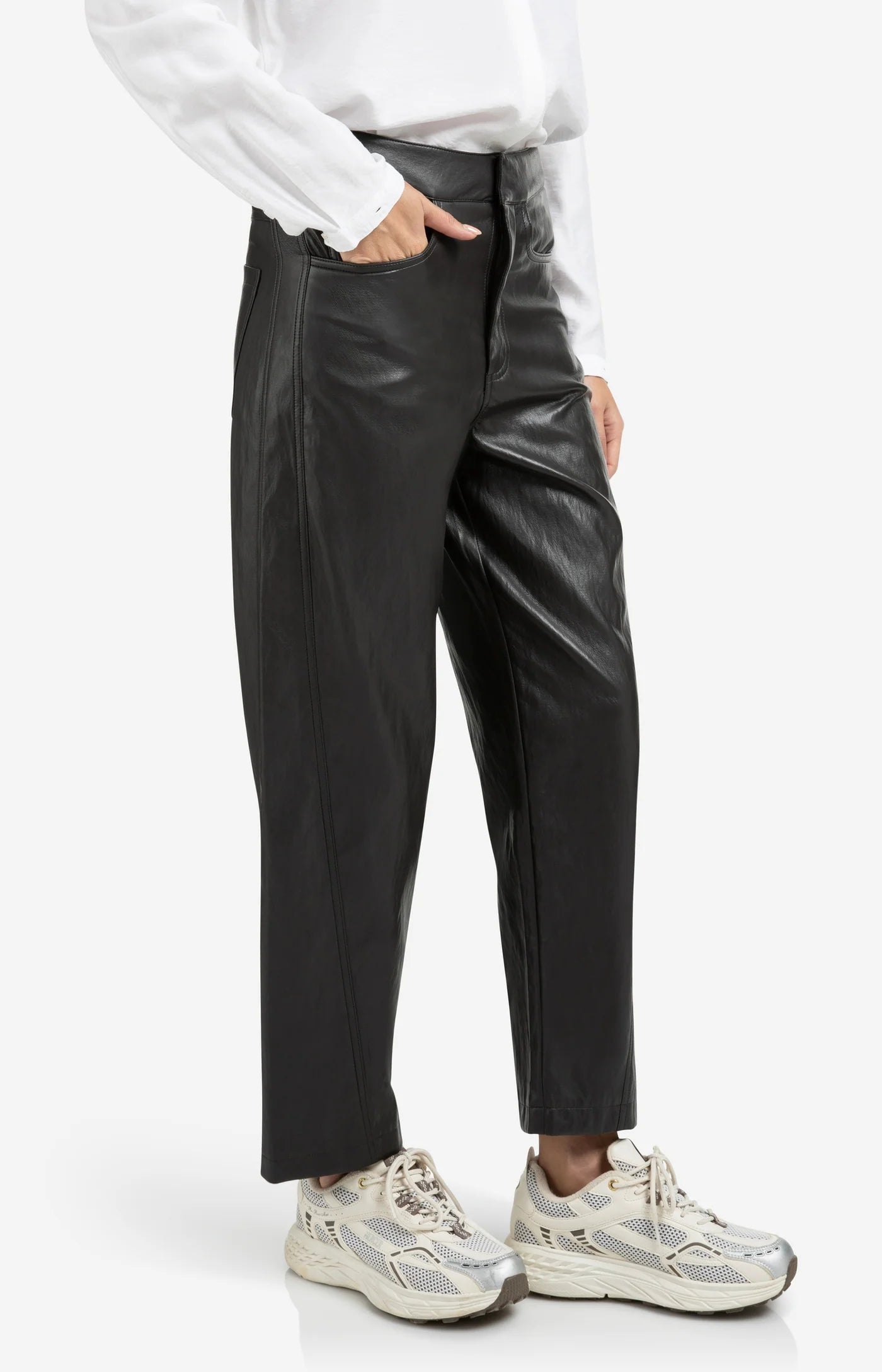Faux Leather Trouser