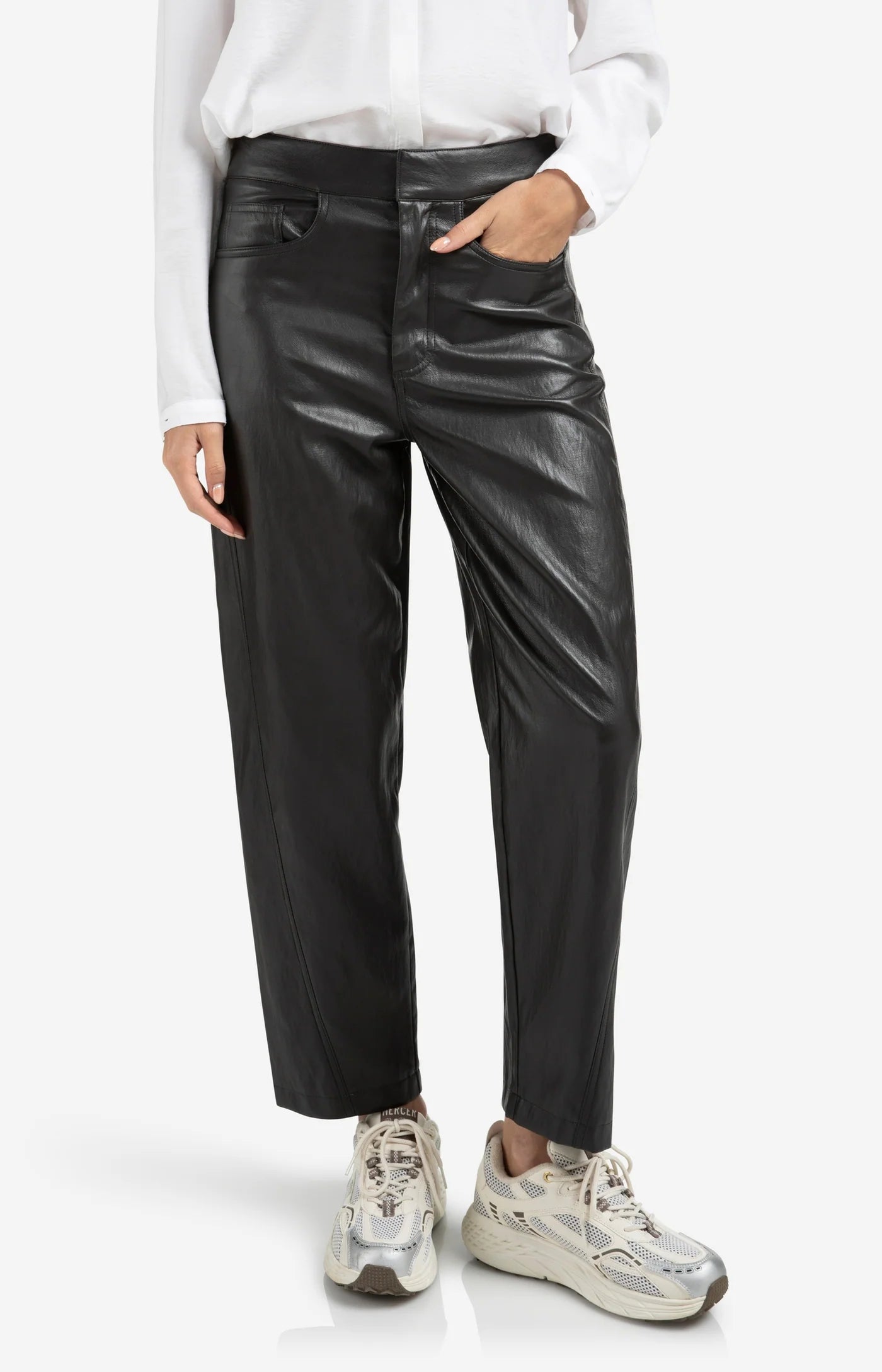 Faux Leather Trouser