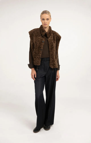 Faux Shearling Oversized Body Warmer
