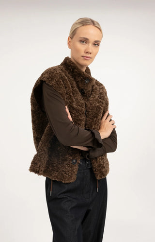 Faux Shearling Oversized Body Warmer